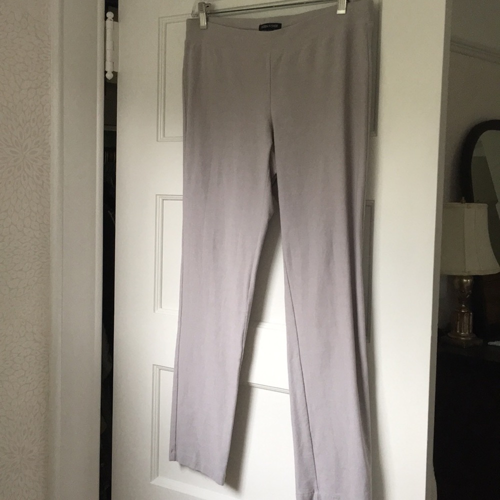 Silver gray crepe women’s pant